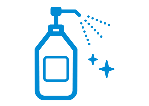 手指消毒のお願い